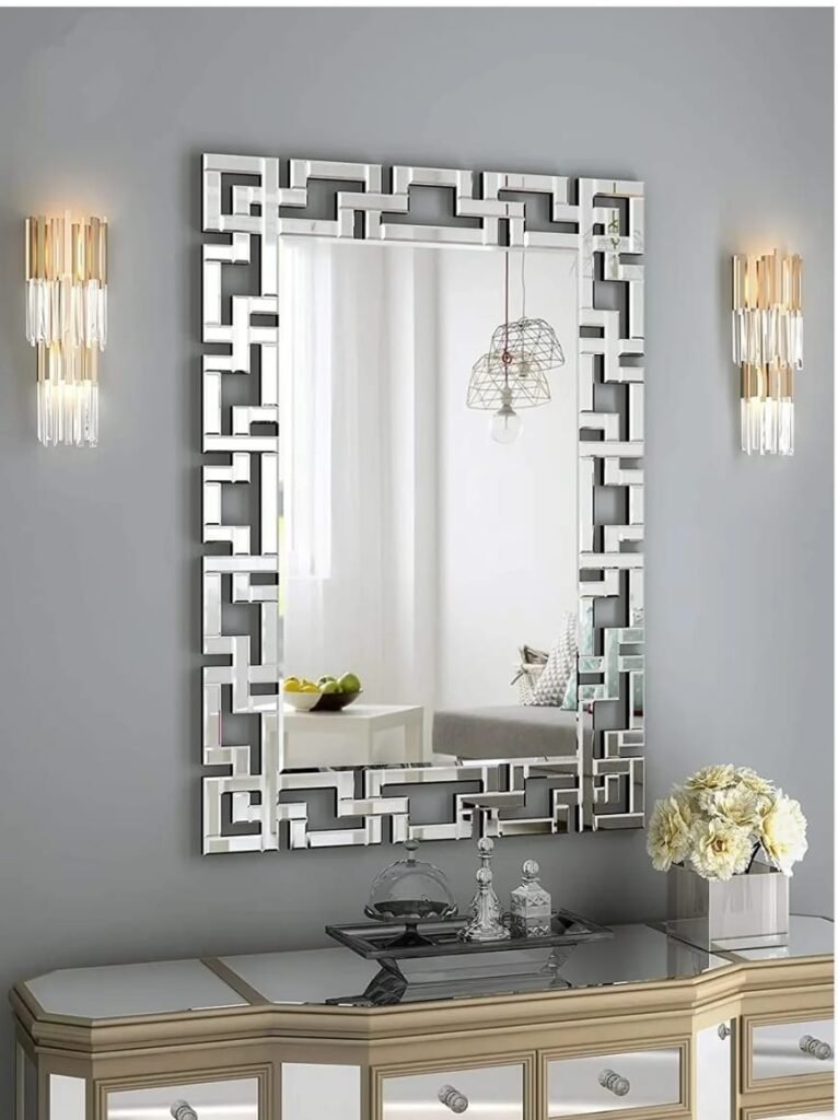The Modernist Maze Vanity Mirror