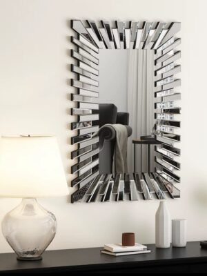 Luxe Venetian 3D Layered Glass Accent Mirror